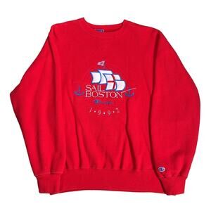 Vintage 1992 Champion Sail Boston Sweatshirt XL INV4